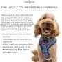 Lucy & Co. Reversible Dog Harness Walking Halter - Harnesses for Small Medium Large XL Dogs - Padded Adjustable - for German Shepherd, Pug, French Bulldog, English Bulldog