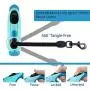 QQPETS Retractable Dog Leash with LED Flashlight for Small Medium Big Breed Dogs, 10/16 ft Extendable Leash, Heavy Duty 360°Tangle Free Nylon Cord Training Running