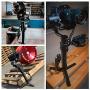 DF DIGITALFOTO Universal L Bracket Handle Gimbal Accessories,Mounting Monitor/Microphone with Bean Grip Compatible with DJI Ronin S,Ronin SC Zhiyun Crane V2/M/2,Moza Air 2, AK2000/4000 and More Gimbal
