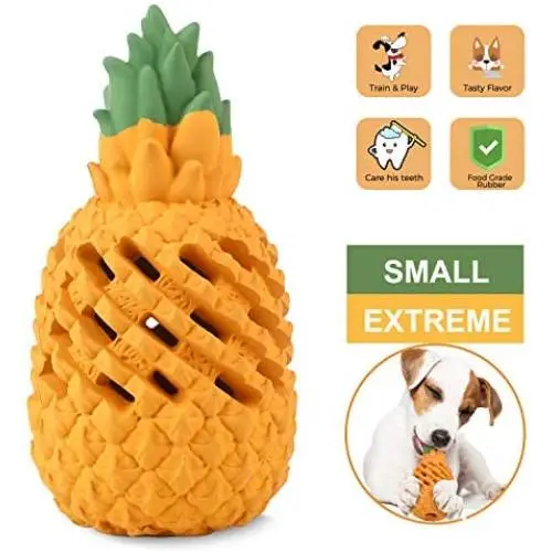 WENXUAN Pineapple Dog Chew Toys for Aggressive Chewer- Lifetime Replacement Guarantee, Indestructible Interactive Treat Toys for Large Medium Small Dogs - Fun to Chew, Chase and Fetch
