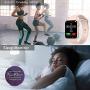 Sazooy Smart Watch, Fitness Trackers Touch Screen Smartwatch Fitness Watch with Camera Pedometer Sleep Monitor Music Player SIM SD Card Slot Compatible iOS Android Phones Men Women (Pink)