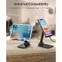 Elihome Cell Phone Stand, Foldable Portable iPad Stand Adjustable Phone Holder for Desk Sturdy Metal Desktop Stand Compatible with Smartphone iPad Tablet Kindle Elihome Cell Phone Stand, Foldable Portable iPad Stand Adjustable Phone Holder for Desk Sturdy Metal Desktop Stand Compatible with Smartphone iPad Tablet Kindle