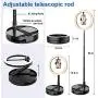 10" Selfie Ring Light with Stand and Phone Holder,Foldable Makeup Light 19.7" - 66” Stretchable Portable Selfie Desk Fill Light for Indoor Outdoor Live Stream/Makeup/YouTube/Vlogging Video 10" Selfie Ring Light with Stand and Phone Holder,Foldable Makeup Light 19.7" - 66” Stretchable Portable Selfie Desk Fill Light for Indoor Outdoor Live Stream/Makeup/YouTube/Vlogging Video