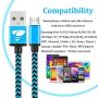 Micro USB Cable Aioneus Fast Android Charging Cord 6FT 3Pack Charging Cable Braided Charger Cord for Samsung Galaxy S7 Edge S6 S5 S2 J7 J7V J5 J3 J3V J2, LG K40 K20, Moto E4 E5 E6, Tablet, PS4, Xbox