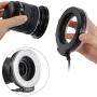 Neewer 48 Macro LED Ring Flash Bundle with LCD Display Power Control, Adapter Rings and Flash Diffusers for Canon 650D,600D,550D,70D,60D,5D Nikon D5000,D3000,D5100,D3100,D7000,D7100,D800,D800E,D60