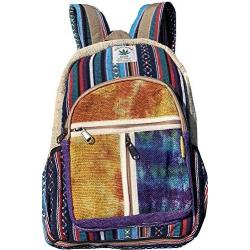 Unique Tie-dye Mini Hemp Backpack Small Back Pack Boho Backpack 100% Core Hemp| 100% VEGAN | Handmade with Love.