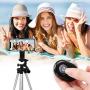 Phone Tripod Mount for iPhone with Remote 360° Rotation Smartphone Holder Phone Adapter Clip Compatible with iPhone 11 Pro Xs Max XR X 8 7 6 6s Plus Samsung Nexus