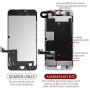 Screen Replacement for iPhone 8 Pre-Assembled, LCD Display and Touch Screen Digitizer Replacement for A1863, A1905, A1906 w/Facing Proximity Sensor, Earspeaker, Front Camera and Repair Tools (White)