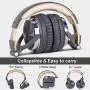 OneOdio Over Ear Headphone, Wired Bass Headsets with 50mm Driver, Foldable Lightweight Headphones with Shareport and Mic for Recording Monitoring Mixing Podcast Guitar PC TV - (Grey) OneOdio Over Ear Headphone, Wired Bass Headsets with 50mm Driver, Foldable Lightweight Headphones with Shareport and Mic for Recording Monitoring Mixing Podcast Guitar PC TV - (Grey)