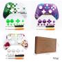 RONSHIN Gamepad Controller-Front Top Up Shell Case Housing Face Plate for Xbox One S Controller Game Cover Purple Skull Gifts for Men