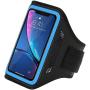 LOVPHONE iPhone 11 Pro/iPhone 11/iPhone XR Armband, Sport Running Workout Exercise Cell Phone Case with Holder & Card Slot,Fingerprint Sensor Access Supported and Sweat-Proof (Bule)