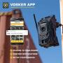 Vosker V200 | Outdoor Security Camera | Built-in Solar Panel | Cellular LTE, Wireless, Weatherproof, No Wi-Fi Required | Motion Activated HD Surveillance Cameras | Mobile Phone Push Notifications