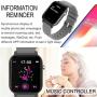 TURNMEON Smart Watch Fitness Tracker for Men Women, Full Touch Color Screen Waterproof Activity Tracker with Heart Rate Blood Pressure Blood Oxygen Monitor for Android Phones