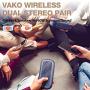 Wireless Bluetooth Speaker, VaKo RockSound Portable Small Speakers IPX5 Waterproof for Shower, Outdoor, Travel, Interested Sound Effects Made by Tapping or Shaking, for Party, Camping, Bluetooth 5.0
