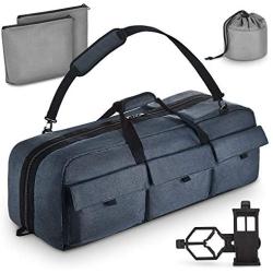 Multipurpose Telescope Case - Fits Most Telescopes - 30x11.5X10 inch - Bonus Smart Phone Adapter Included