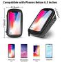 WILD MAN Bike Phone Mount Bag, Cycling Waterproof Front Frame Top Tube Handlebar Bag with Touch Screen Holder Case for iPhone X XS Max XR 8 7 Plus, for Android/iPhone Cellphones Under 6.5”