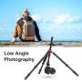 K&F Concept TM2515M1 67 inch Compact Lightweight Aluminum Travel Tripod 10kg/22lbs Load Capacity,with Monopod 360° Panorama Ball Head Compatible with DSLR Camera