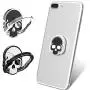 Cell Phone Finger Ring Holder, IHUIXINHE 360° Adjustable Ring Grip Kickstand for iPhone X 8 7P 6 6s Plus, Samsung Galaxy, Huawei, Sony, LG, Fit for Magnetic Car Mount (Skull 2PCS)