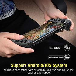 Wireless Mobile Game Controller for PUBG, Phone Game Remote Gamepad for iPhone/iOS&Andriod, Phone Controller with Bluetooth