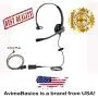 Wired Cell Phone Headset by AvimaBasics | with Noise Canceling Mic and Adjustable Fit Headband for iPhone Samsung Huawei HTC LG ZTE BlackBerry Mobile Phone and Smartphones with 3.5mm Jack