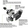 Belkin Universal Car Vent Mount for iPhone, Samsung Galaxy and Most Smartphones up to 5.5 inches (Latest Model), Black and Silver, Model Number: F7U017bt