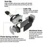 Belkin Universal Car Vent Mount for iPhone, Samsung Galaxy and Most Smartphones up to 5.5 inches (Latest Model), Black and Silver, Model Number: F7U017bt