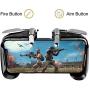 Newseego Mobile Game Controllers,[Upgrade Version] Sensitive Shoot Aim Multiple Color Combinations Gaming Grip with Gaming Trigger for Knives Out/Rules of Survival for Android & iOS-Black+White