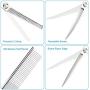 Idepet Dog Grooming Scissors Set, 6 Pcs Pet Grooming Scissors for Dogs with Straight Scissor, Curved Scissor, Thinning Shear, Grooming Comb, Nail Clipper, Nail File For Dog Cat Pet Scissor Grooming