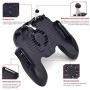 4 Trigger Mobile Game Controller with Cooling Fan for PUBG/Fortnite/Rules of Survival,Gaming Grip and Gaming Joysticks Lightweight Mobile Controller for 4.5-6 inch Phone