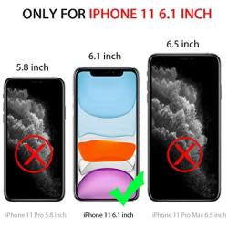 BELONGME Compatible with iPhone 11 Case 2019,Tempered Glass Screen Protector [2Pack] with Shockproof Crystal Clear Case for iPhone 11 6.1 inch.