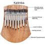 Anonyme Gecko 17 Key Kalimba Thumb Piano Finger Percussion Music K17NOTE