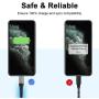 iPhone Charger, iCrius Apple MFi Certified 6FT Lightning Cable Led Light Up USB Fast Charging Cord Compatible with iPhone SE/ 11/Pro/Max/X/XS/XR/XS Max/8/Plus/7/7 Plus/6/6S/6 Plus, iPod Touch (Blue)