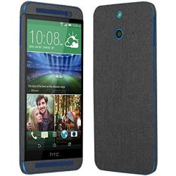 Skinomi Brushed Steel Full Body Skin Compatible with HTC One E8 (Full Coverage) TechSkin Anti-Bubble Film