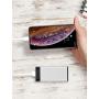 Portable Charger Power Bank Battery - by TalkWorks | 4000 mAh | Cell Phone Backup External Dual USB Power Pack for Apple iPhone 11, XR, XS, X, 8, 7, 6, iPad & Android for Samsung Galaxy - Silver