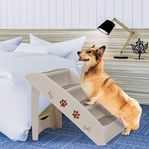 Nova Microdermabrasion Pet Dog Stairs Steps for high Bed for Small Dogs Washable Carpet Foldable Plastic Nova Microdermabrasion Pet Dog Stairs Steps for high Bed for Small Dogs Washable Carpet Foldable Plastic