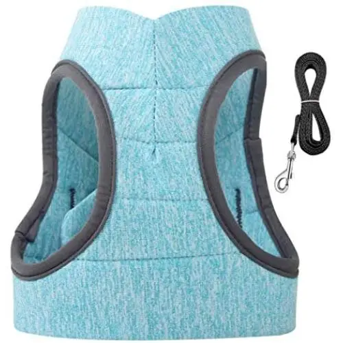 OLSCROM Cat Harness and Leash Set,Soft and Comfortable Cat Walking Jacket with Running Cushioning and Anti-Escape for Puppies with Cationic Fabric