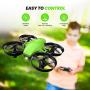 Potensic Upgraded A20 Mini Drone Easy to Fly Even to Kids and Beginners, RC Helicopter Quadcopter with Auto Hovering, Headless Mode, Extra Batteries and Remote Control-Green