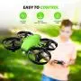 Potensic Upgraded A20 Mini Drone Easy to Fly Even to Kids and Beginners, RC Helicopter Quadcopter with Auto Hovering, Headless Mode, Extra Batteries and Remote Control-Green Potensic Upgraded A20 Mini Drone Easy to Fly Even to Kids and Beginners, RC Helicopter Quadcopter with Auto Hovering, Headless Mode, Extra Batteries and Remote Control-Green