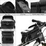 WOTOW Bicycle Phone Mount Bags, Waterproof Bike Front Frame Top Tube Handlebar MTB Cycling Bag with TPU Touch Screen Cell Phone Holder, Fits for iphone7 8 Plus/XR/Xs Max Samsung Huawei Up to 6.6" WOTOW Bicycle Phone Mount Bags, Waterproof Bike Front Frame Top Tube Handlebar MTB Cycling Bag with TPU Touch Screen Cell Phone Holder, Fits for iphone7 8 Plus/XR/Xs Max Samsung Huawei Up to 6.6"
