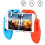 Mobile Gamepad Controller for PUBG with Cooling Fan L1 R1 Aim Fire Gaming Triggers for Fortnite/Rules of Survival (Red and Blue)