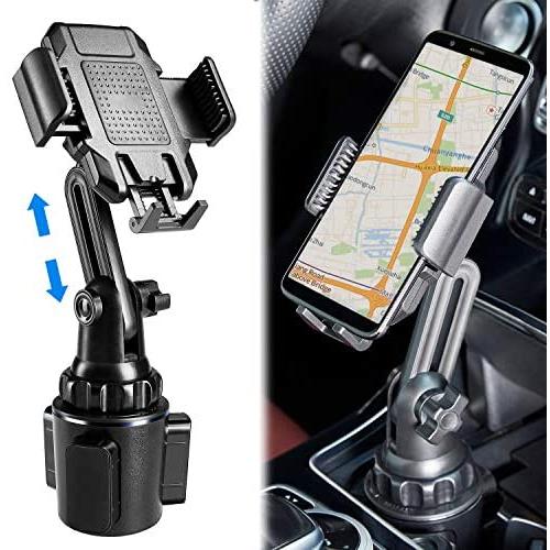 Upgraded Car Cup Holder Phone Mount Adjustable Gooseneck Phone Holder for Car Compatible with Phone case and iPhone 11 Pro/XR/XS Max/X/8/7 Plus/6s/Samsung S10 /Note 9/S8 Plus/S7 Edge