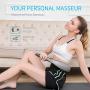 Handheld Back Massager for Neck and Back，Percussion Massager deep Tissue with Heat，Body Massager Electric Full Body Handheld for Home， Office (Cordless Handheld Massager)