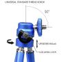 Lightweight Mini Webcam Tripod Logitech Webcam C920 C922 Small Camera Tripod Mount Cell Phone Holder Stand (Blue)