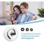 YUWISS Bluetooth Headset [36Hrs Playtime, 2 Batteries, V4.2] Wireless Bluetooth Earpiece for Cell Phone Noise Canceling Car Earbuds Headphones with Mic Compatible with iPhone Samsung Android (Black)