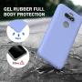 Weycolor LG Aristo 5 Plus Case ，LG Aristo 5 / K31 / Phoenix 5 / Fortune 3 / Risio 4 / Tribute Monarch / K8X, with Tempered Glass Screen Protector [2 Pack], Liquid Silicone Slim Soft Case (Purple)