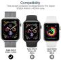 LK [6 Pack] Screen Protector for Apple Watch (42mm Series 3 2 1 44mm Series 5 4 Compatible) Max Coverage [Anti-Bubble] HD Clear Film