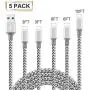 WILLTOP iPhone Charger Cord Cable,MFi Certified Lightning Cable 5 Pack (3/3/6/6/10FT) Nylon Braid, iPhone 11 / Pro/Xs Max/X/8/7/ Plus /6S with Compatible Metal connectors/ 6 / SE / 5S iPad WILLTOP iPhone Charger Cord Cable,MFi Certified Lightning Cable 5 Pack (3/3/6/6/10FT) Nylon Braid, iPhone 11 / Pro/Xs Max/X/8/7/ Plus /6S with Compatible Metal connectors/ 6 / SE / 5S iPad