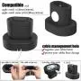Moretek Charger Stand for Apple Watch 38mm 42mm 40mm 44mm iWatch Series 1 2 3 4 5 Apple Watch Charging Stand Holder, AirPods Accessory Charger Dock (Black)