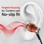 Symphonized NRG X Wood Earbuds Wired with Microphone, Stereo in Ear Headphones for Computer & Laptop, Noise Isolating Earphones for Android Cell Phone with Booming Bass (Black)
