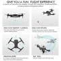 Teeggi M71 Foldable Drone with Camera for Beginners 1080P HD Live Video Drones for Kids, WiFi FPV RC Quadcopter with Optical Flow Positioning, Gesture Control, Altitude Hold, Headless Mode,APP Control